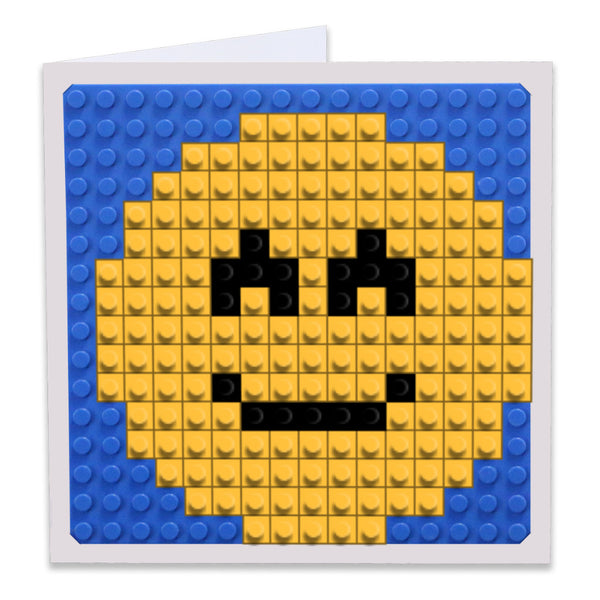 Slightly Smiling Face Emoji Greeting Card