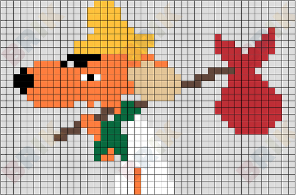 Slowpoke Rodriguez Pixel Art
