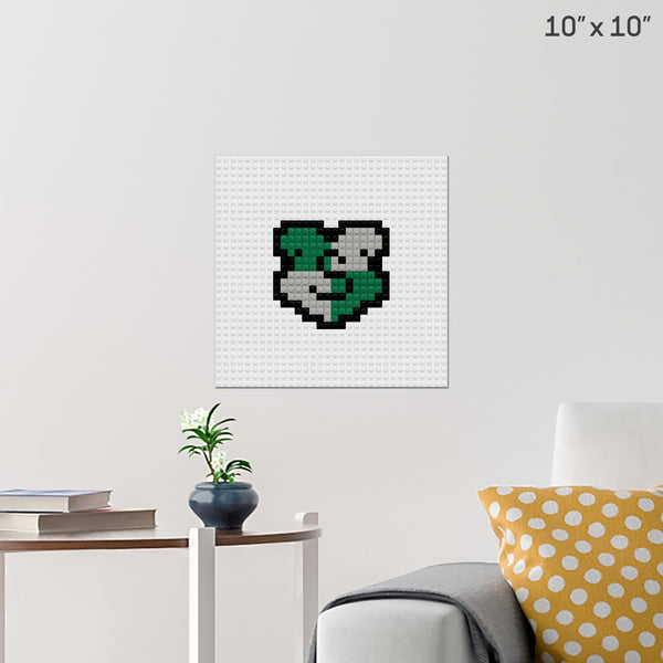 Slytherin House Brick Poster