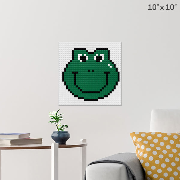 Smiley Frog Brick Poster