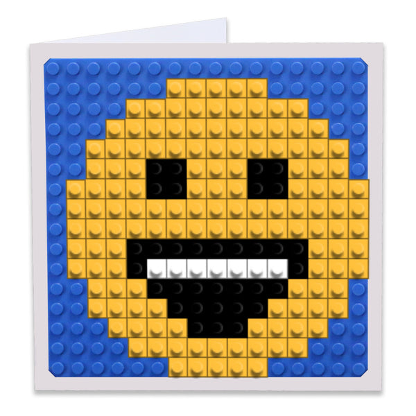 Smiling Face With Open Mouth Emoji Greeting Card