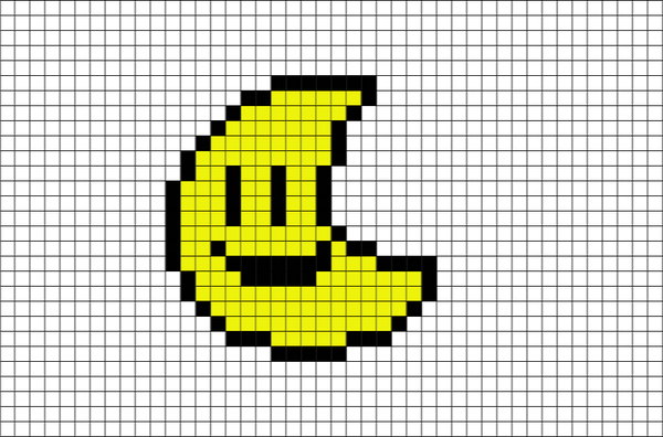 Smiling Moon Pixel Art