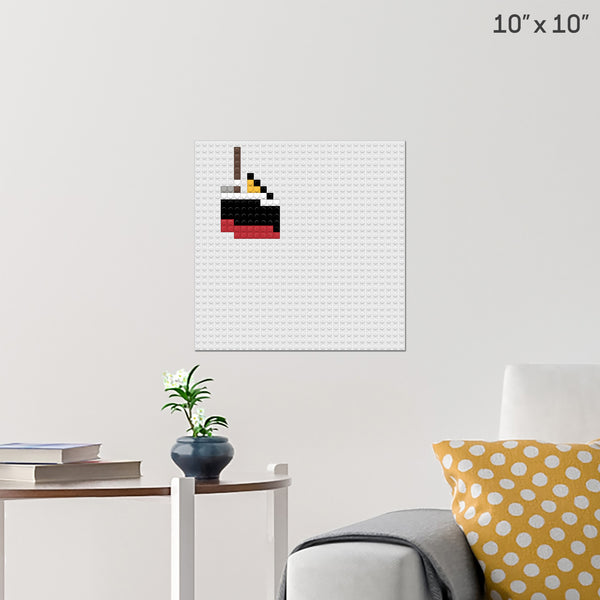 smol titanic Brick Poster