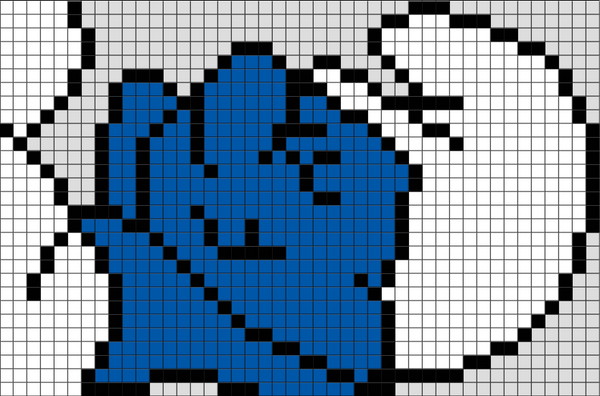 Smurf Pixel Art