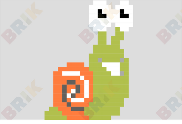 Snail Pixel Art