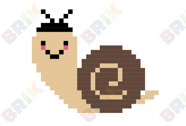 Snail Pixel Art