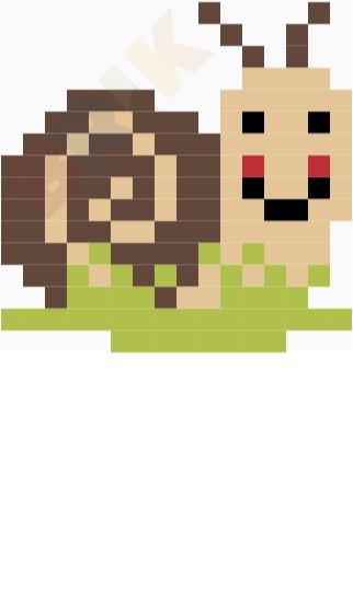 Snail Pixel Art