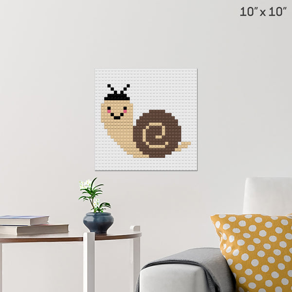 Snail Brick Poster