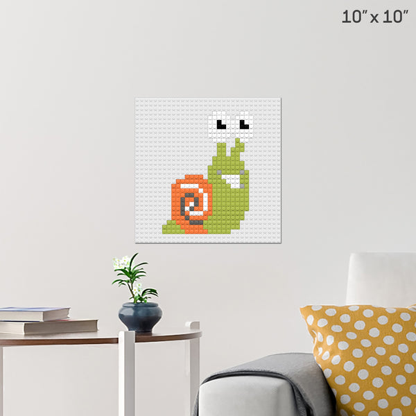 Snail Brick Poster