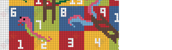 Snakes & Ladders Pixel Art