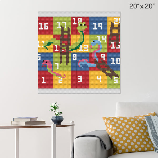 Snakes & Ladders Brick Poster