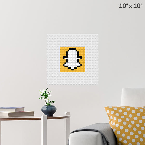 snapchat card size Brick Poster