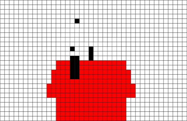 Snoopy Peanuts Pixel Art