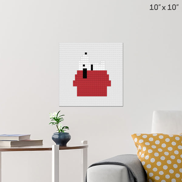 Snoopy Peanuts Brick Poster
