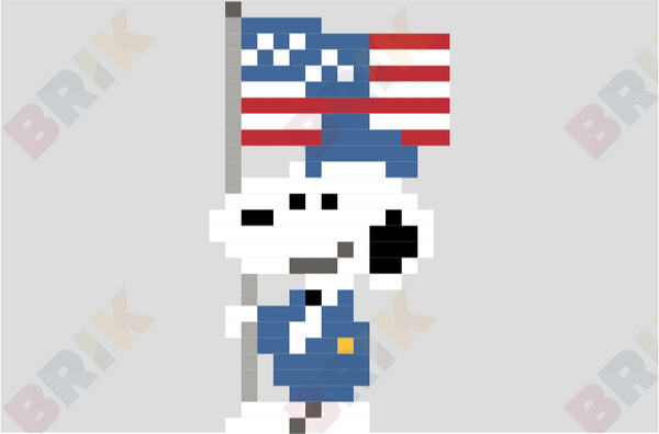 Snoopy Pixel Art