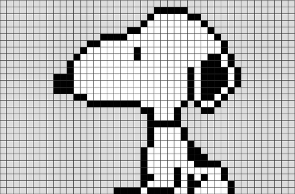 Snoopy Pixel Art