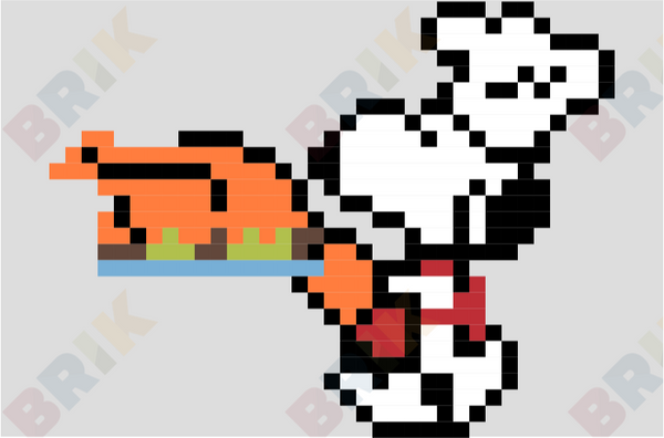 Snoopy Pixel Art