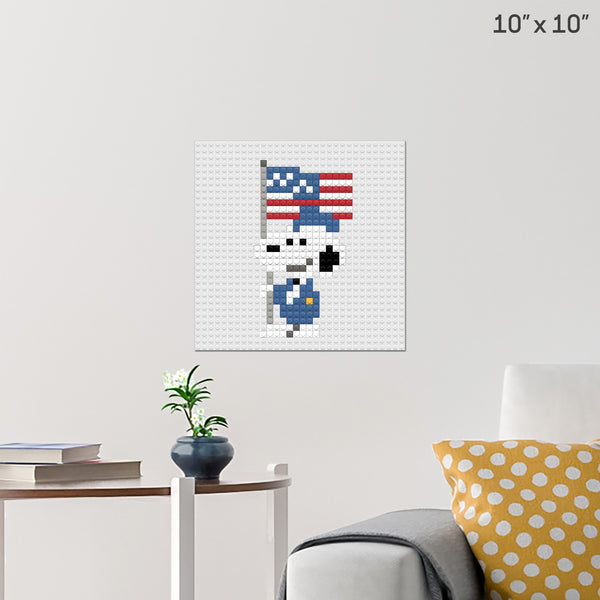 Snoopy Brick Poster
