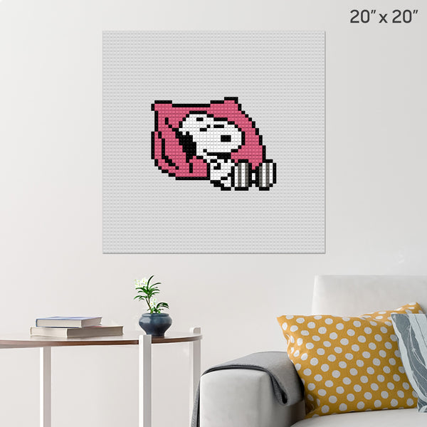 Snoopy Brick Poster