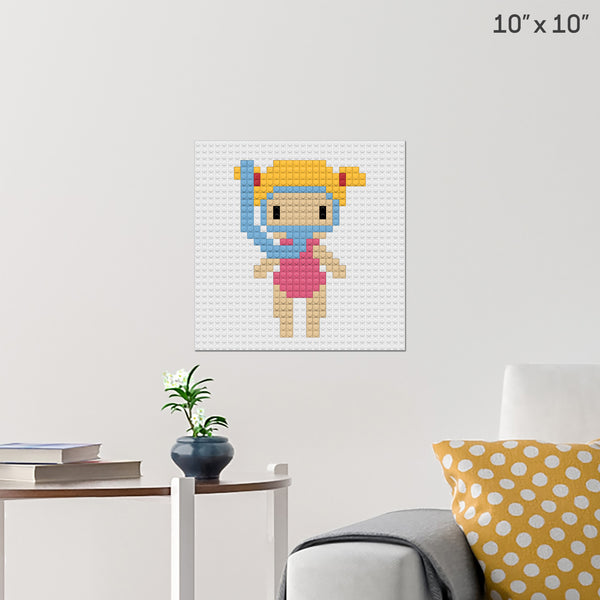 Snorkelling Brick Poster