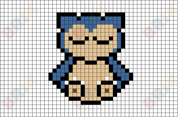 Snorlax Pixel Art