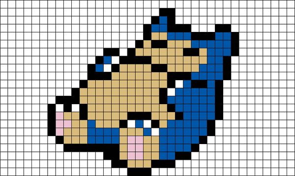 Snorlax Pokemon Pixel Art