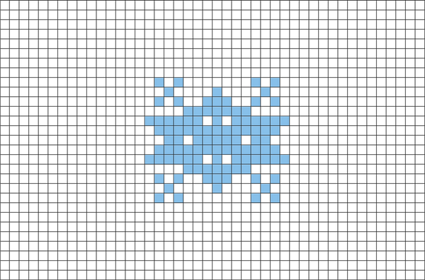 Snow Flake Pixel Art