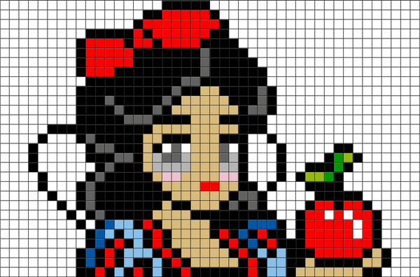 Snow White Pixel Art