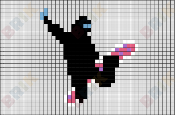 Snowboarder Pixel Art