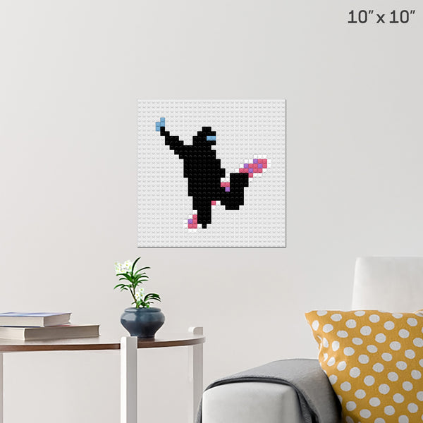 Snowboarder Brick Poster