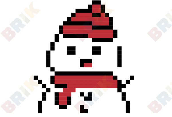 Snowman Pixel Art