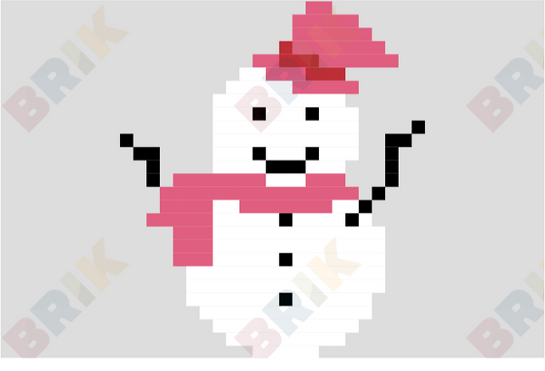 Snowman Pixel Art