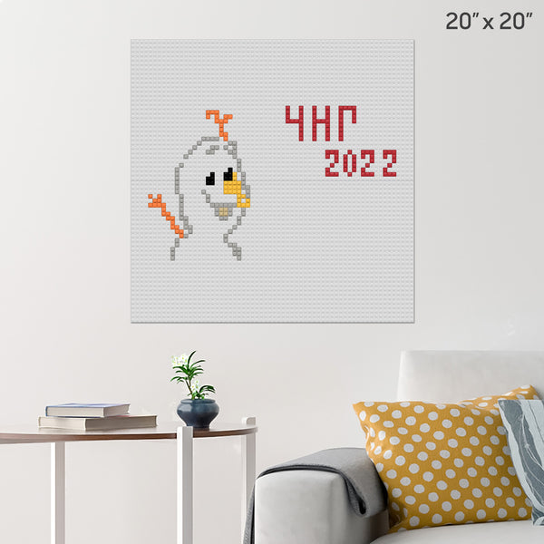 Snowman Brick Poster