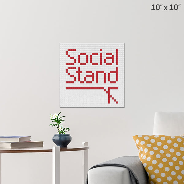 Social Stand Brick Poster