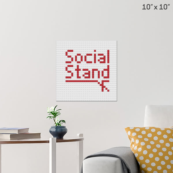 Social Stand Brick Poster