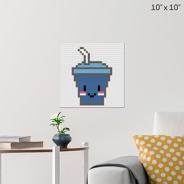 Soda Cup Brick Poster