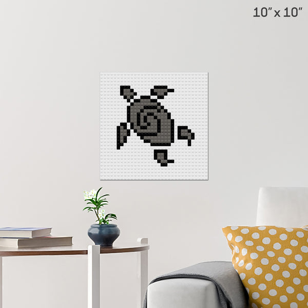 Softshell Turtle Brick Poster