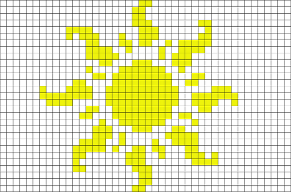 Soleil Sun Pixel Art