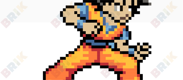 Son Goku Pixel Art