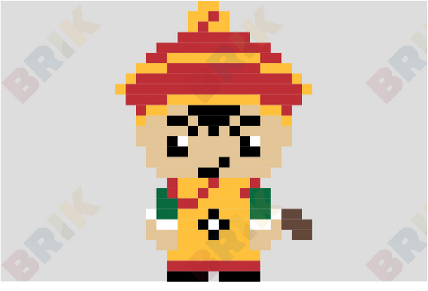 Son Goku Pixel Art
