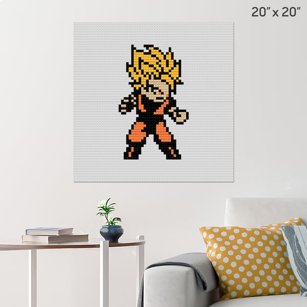 Son Goku Brick Poster
