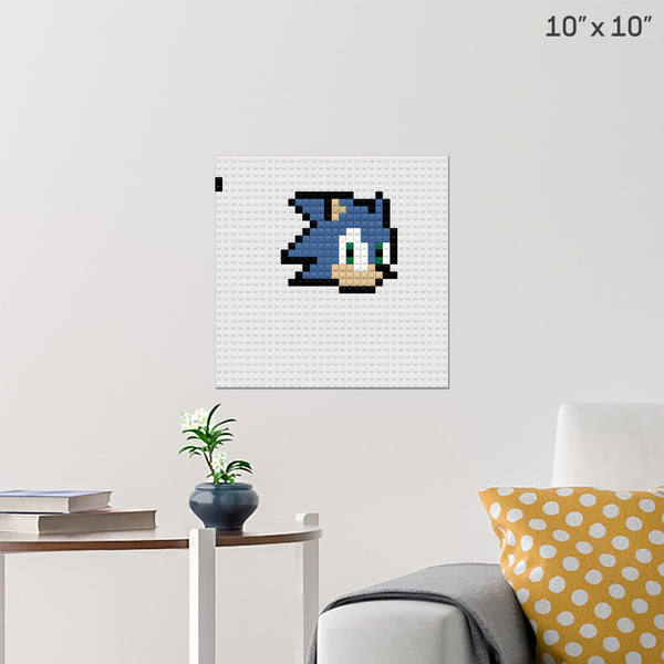 sonic icon Brick Poster