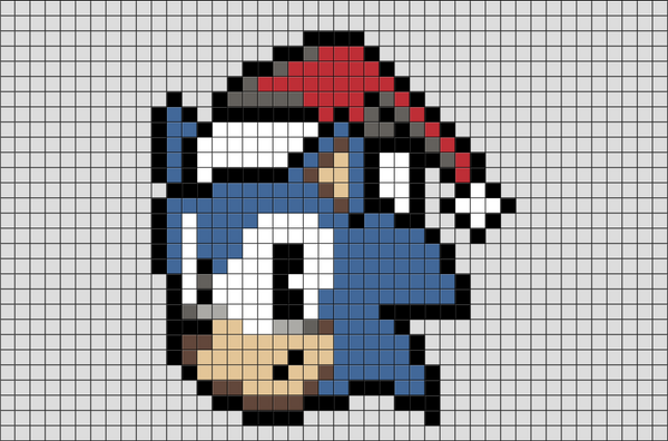 Sonic the Hedgehog Pixel Art