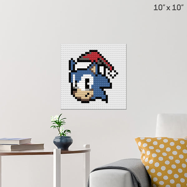 Sonic the Hedgehog Brick Poster