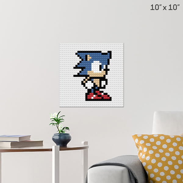 Sonic the Hedgehog Brick Poster