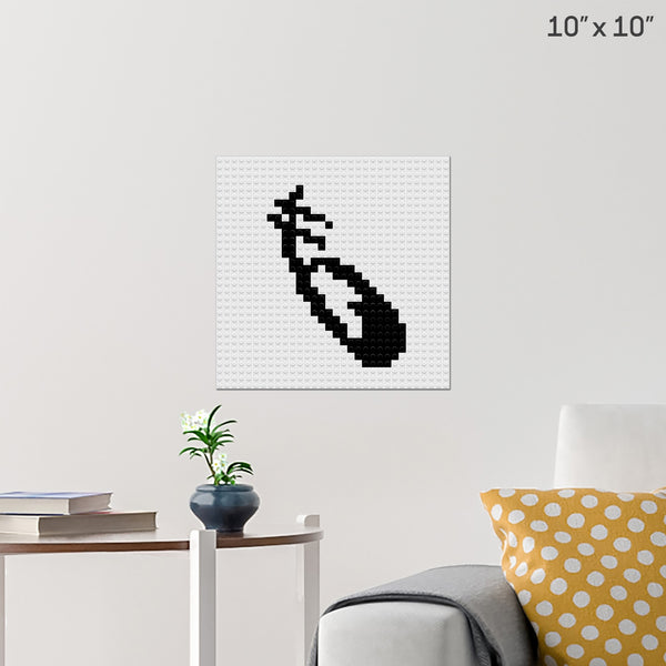 Soundless Rune Brick Poster