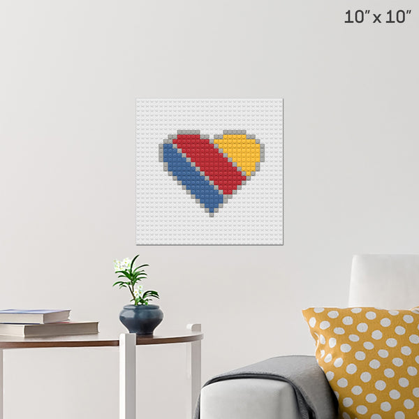 Southwest Airlines Brick Poster