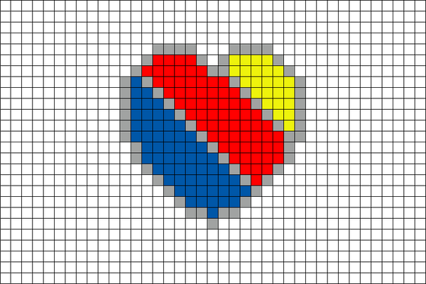 Southwest Logo Pixel Art