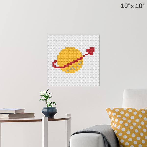 Spaceman Brick Poster