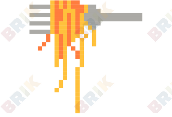 Spaghetti with Meatballs Pixel Art – BRIK